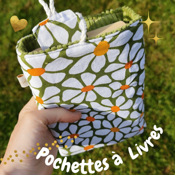 Pochette à livre, housse de protection pour livre