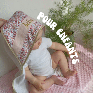 Cape de bain, éponge bambou