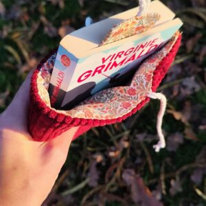 Pochette à livre réversible TERRACOTA + marque page