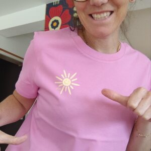 Tee shirt rose IDEAL "infirmière en tournée"