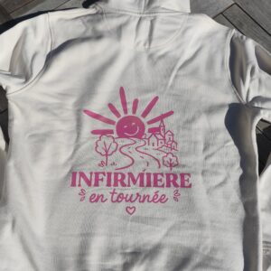 Sweat à capuche avec poche écru IDEAL