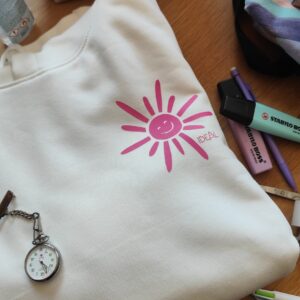Sweat à capuche avec poche écru IDEAL VERSION IFSI